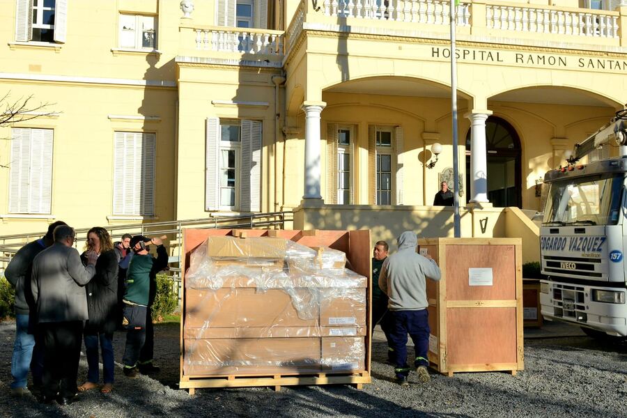 Tandil: Avanza la instalación del nuevo tomógrafo del Hospital Santamarina
