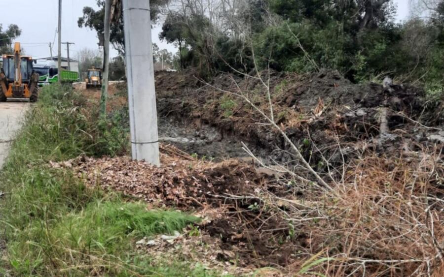 Ensenada: Polémica por el desmonte en el camino que va al Club Regatas