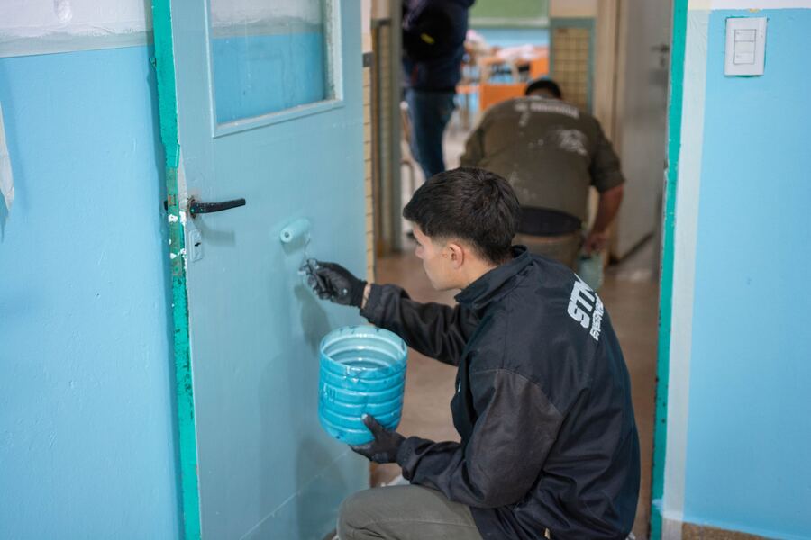 Ensenada: Ejecutan trabajos integrales en la Escuelas Primaria y Secundaria N°7