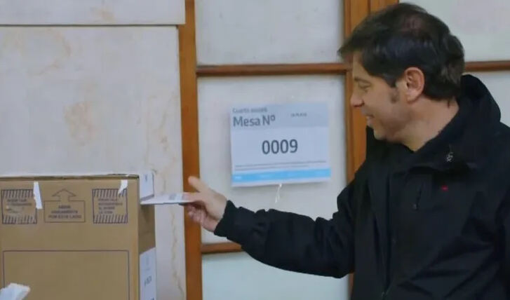 Votó Axel Kicillof en La Plata: "Esta elección es decisiva"