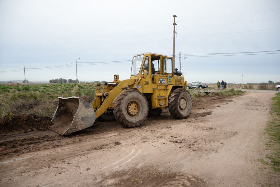 Olavarría: Ejecutan obras de mejoramiento de calles en Sierra Chica