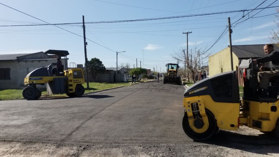 Ayacucho: Concluyeron las tareas de pavimentación en el barrio La Perla