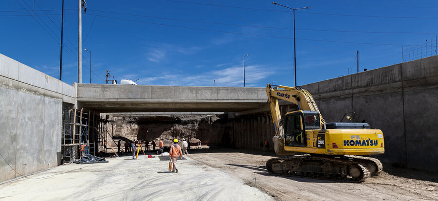 Almirante Brown: Continúan los trabajos en el Viaducto de Ruta 4
