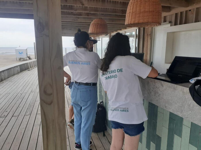 El Ministerio de Trabajo realizó inspecciones a locales comerciales de la Costa Atlántica
