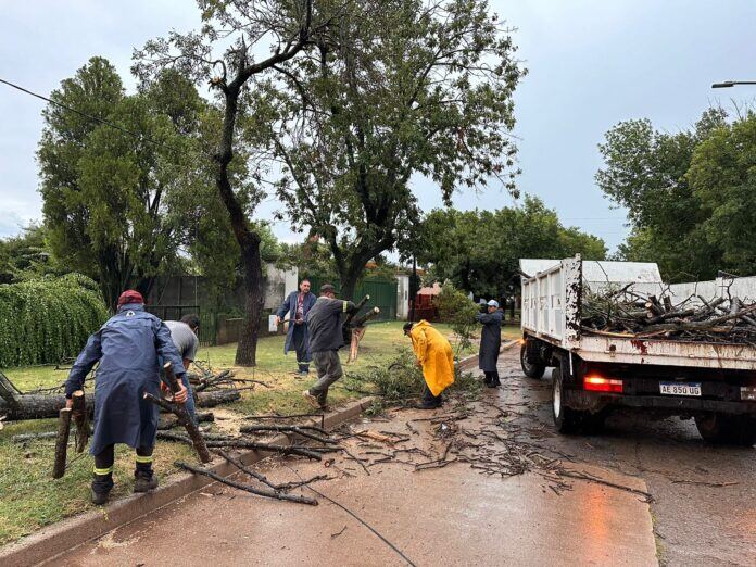 Las tormentas causaron destrozos en Trenque Lauquen y Florentino Ameghino