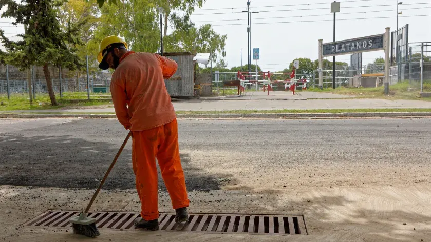 Berazategui: Finalizó la obra vial e hidráulica en la estación de Plátanos