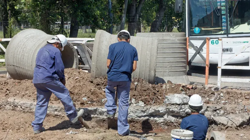 Berazategui: Nueva obra hidráulica en el barrio Islas Malvinas