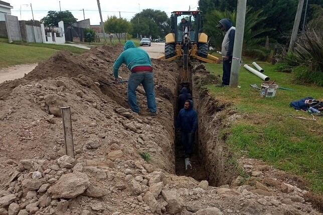 Necochea: El Emsur avanza con obras sanitarias