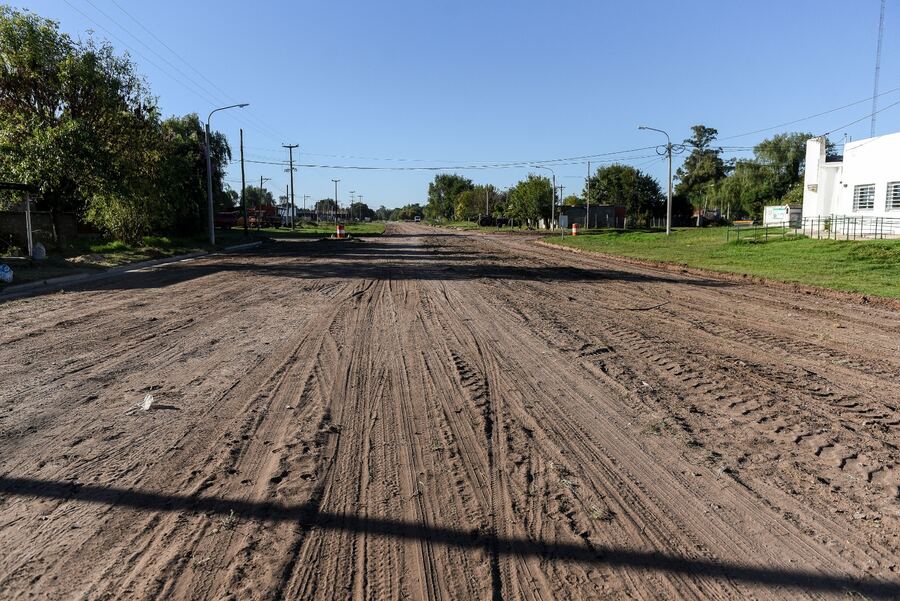 25 de Mayo: Avanzan los trabajos viales en el Barrio San Vicente