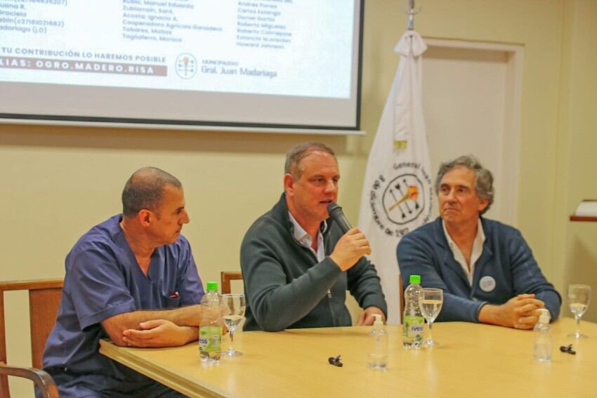 Madariaga: Santoro anunció la construcción de una nueva sala de oncología en el Hospital Municipal