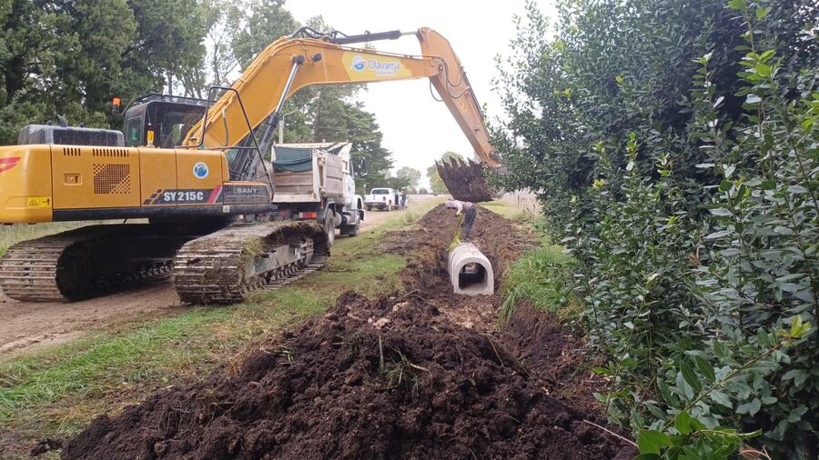 Olavarría: El Municipio continúa con trabajos hidráulicos en el distrito