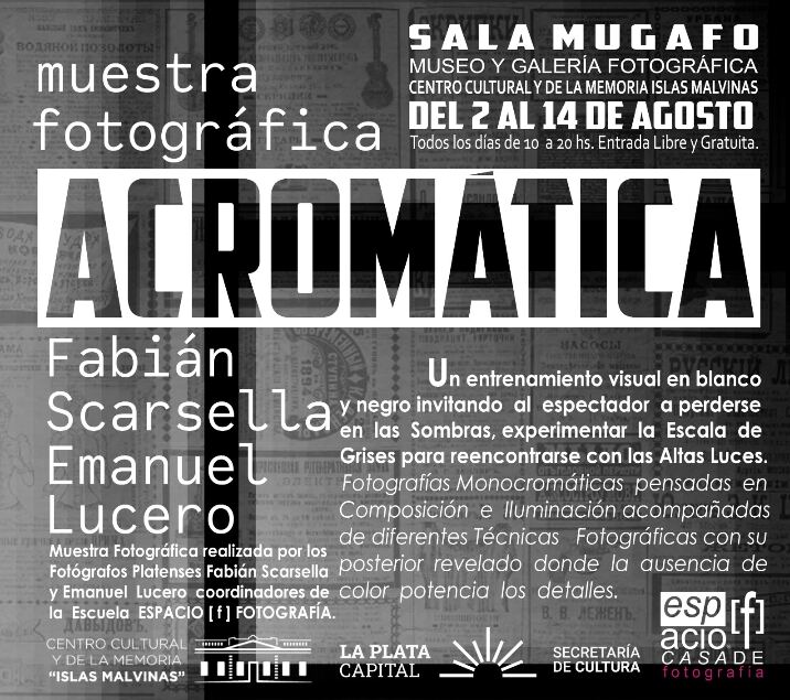 La Plata: La muestra fotográfica "Acromática" llega al Centro Cultural Islas Malvinas