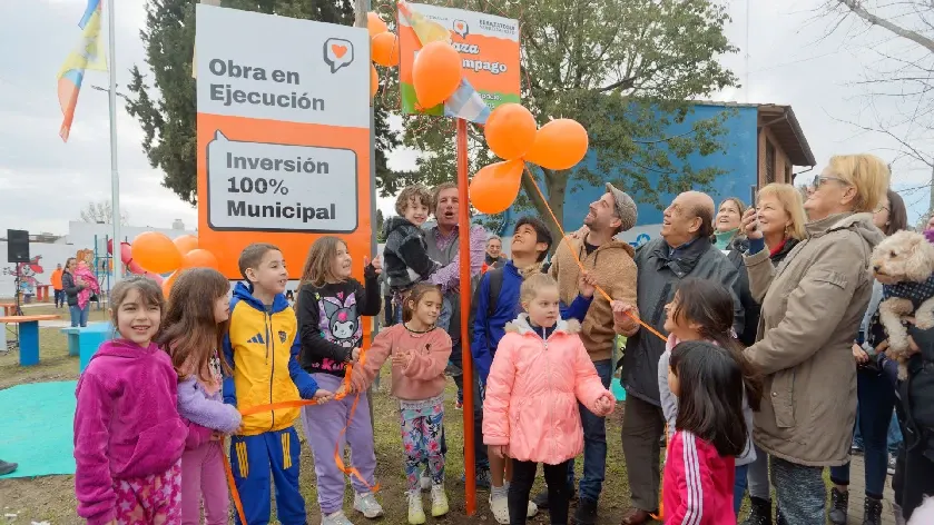 Berazategui:  Inauguraron las obras realizadas en la Plaza Relámpago