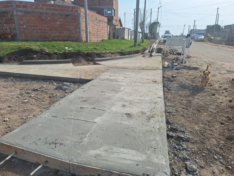 Necochea: Extienden las obras de cordón cuneta en Barrio Norte