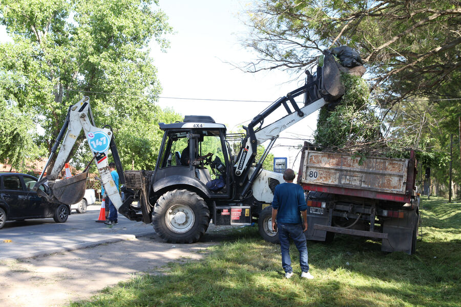La Plata: Realizaron un operativo integral de limpieza en San Lorenzo, Los Hornos y Arana