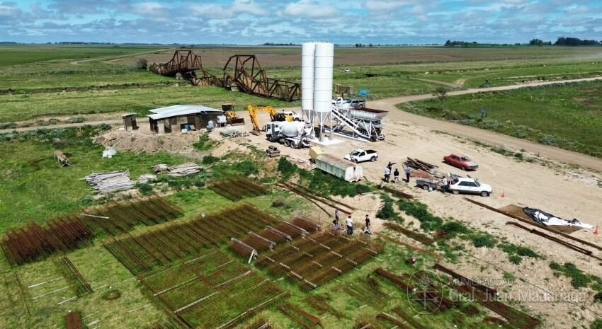Madariaga: Avanza la obra del nuevo puente del Canal 5