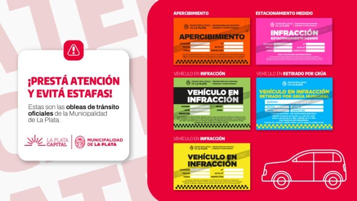 La Plata: El Municipio lanza un comunicado sobre obleas apócrifas
