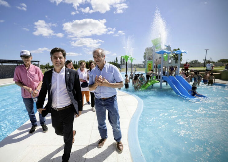 Tapalqué: Inauguran piscinas infantiles en el Complejo Termal