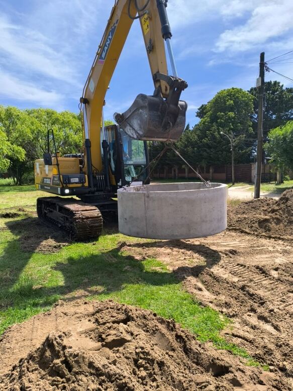 Villa Gesell: Continúan los trabajos de ampliación y modernización de la Estación Potenciadora de la red cloacal