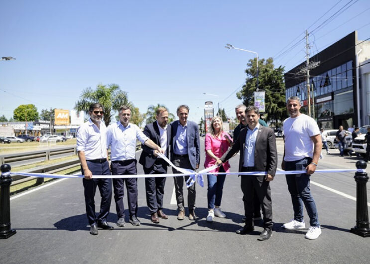 Ezeiza: Kicillof encabezó la inauguración de un tramo de la Ruta Provincial N°58