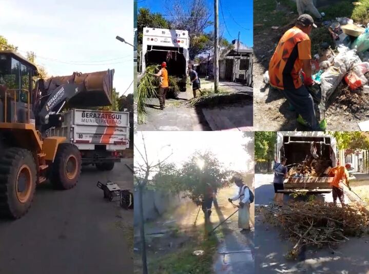 Berazategui: Se realizaron nuevos operativos de limpieza en la ciudad