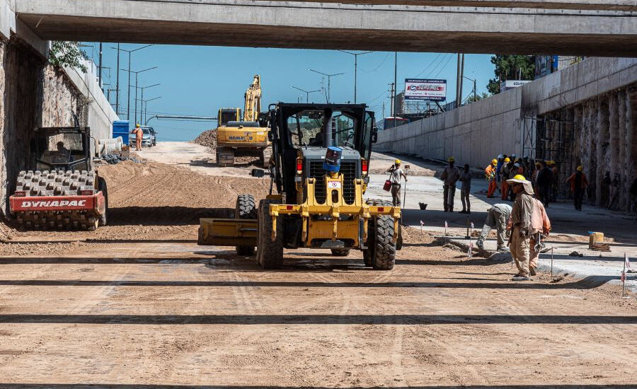 Almirante Brown: Pavimentan el túnel del Viaducto de la Rotonda Los Pinos en Burzaco