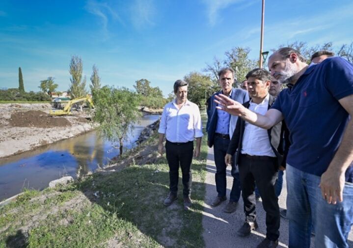 Bahía Blanca: Kicillof y Susbielles recorrieron las obras del Plan de Reconstrucción Integral