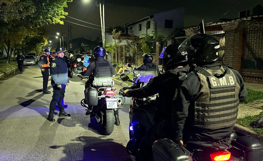 Almirante Brown: Se realizó un nuevo operativo nocturno de saturación policial
