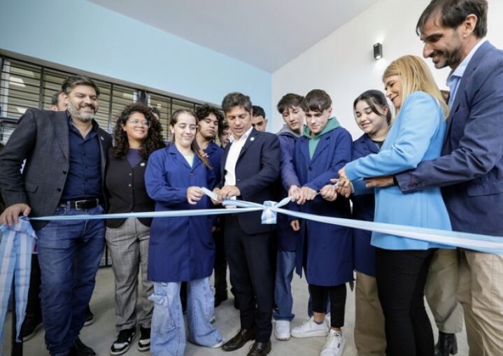 Punta Indio: Kicillof inauguró el nuevo edificio de la Escuela Técnica N°1