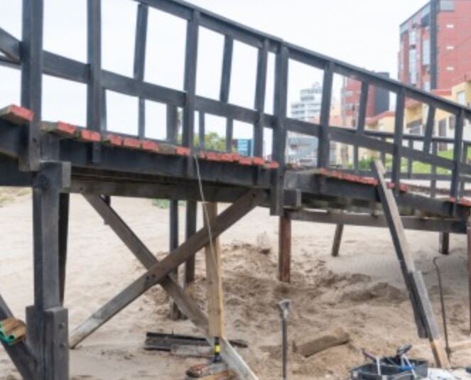 Villa Gesell: Realizan mejoras y mantenimiento en Paseo 104