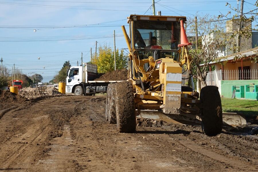 Necochea: La Comuna trabaja en el acondicionamiento de las calles en Barrio Norte