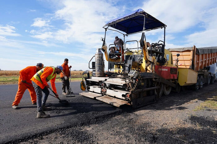 Pergamino: Avanza la repavimentación en la Ruta Provincial 32