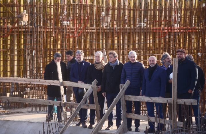 Punta Lara: Alak y Katopodis visitaron la obra de la nueva planta potabilizadora de agua