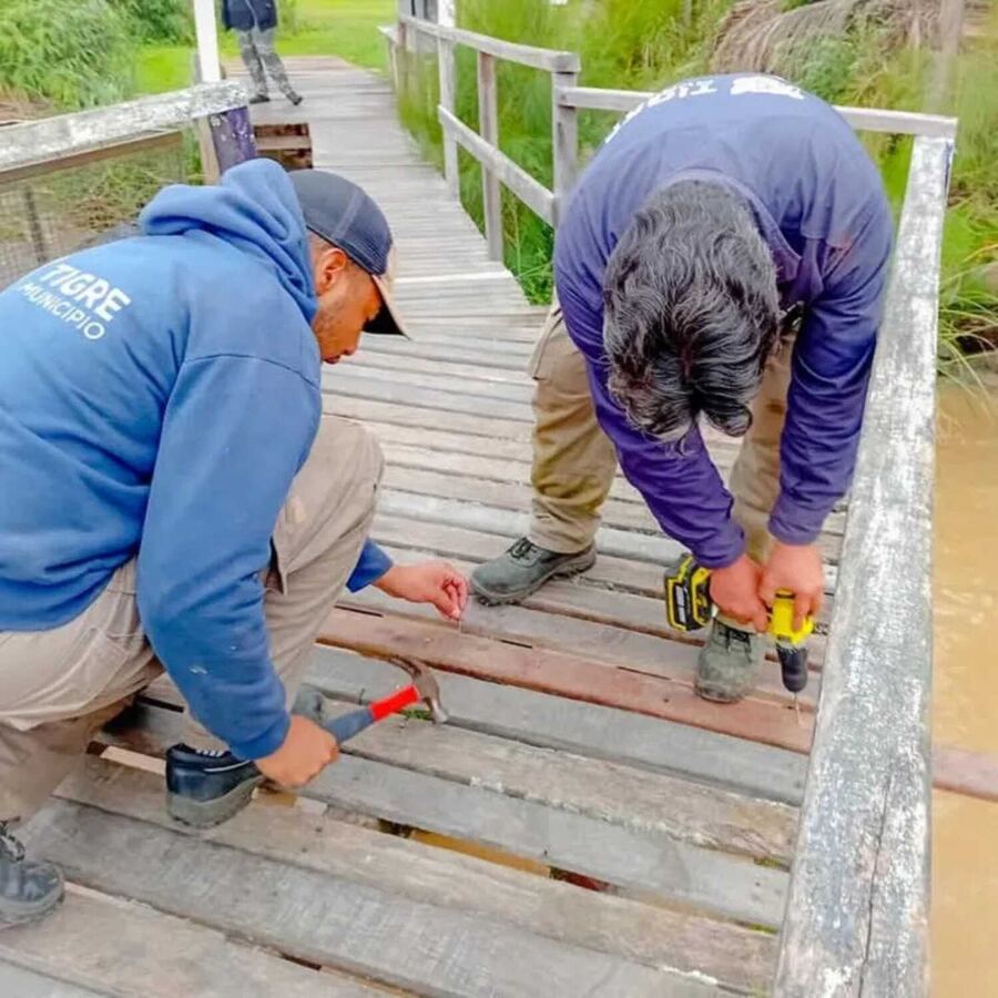 Tigre: La Comuna realiza diferentes trabajos de mantenimiento en el Delta