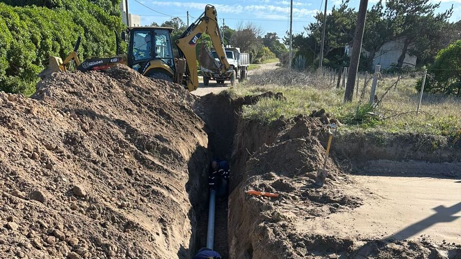 Necochea: Avanzan las obras de cloacas en Quequén