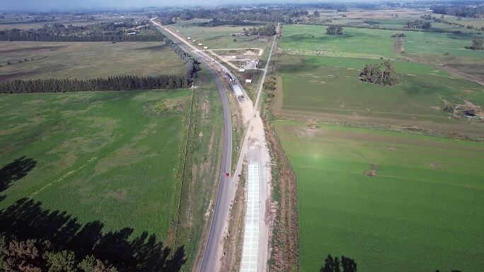 Avanza la duplicación de calzada, repavimentación y ensanche de la Ruta 215