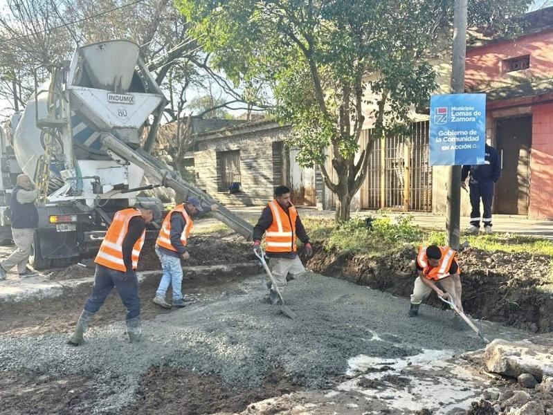 Lomas de Zamora: Se intensifican las obras de bacheo y repavimentación en el Partido