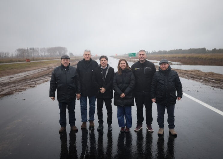 Villa Gesell: Kicillof inauguró un nuevo tramo de las obras sobre la Ruta Provincial N°11