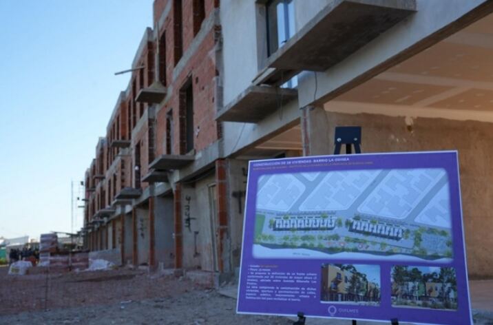 Quilmes: Avanzan las obras de vivienda financiadas por la Provincia