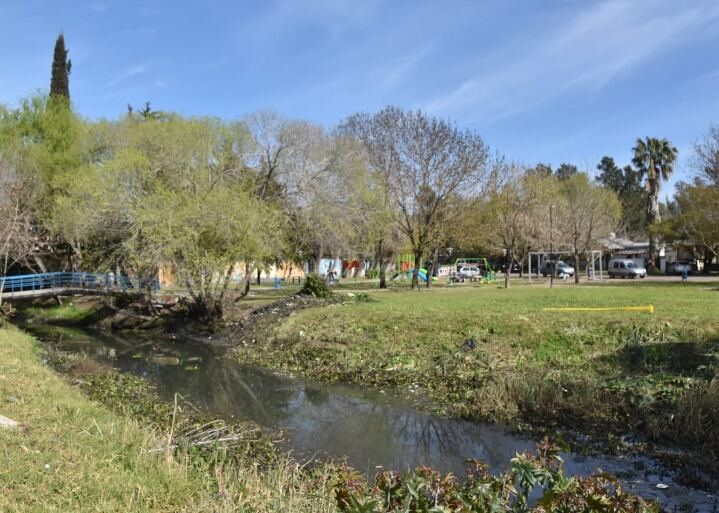 Berisso: Se realizan trabajos de mantenimiento y limpieza en el canal Génova